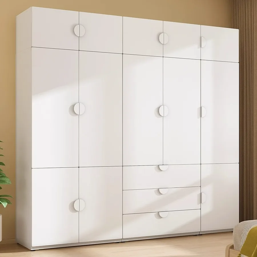 Office Furniture Plus - ตู้เสื้อผ้าเด็กเหล็ก ตู้เสื้อผ้าเหล็กดัดเด็กเรียบง่าย ห้องนอน ระเบียง ลิ้นชักสีริบบิ้น ตู้เก็บของบวก