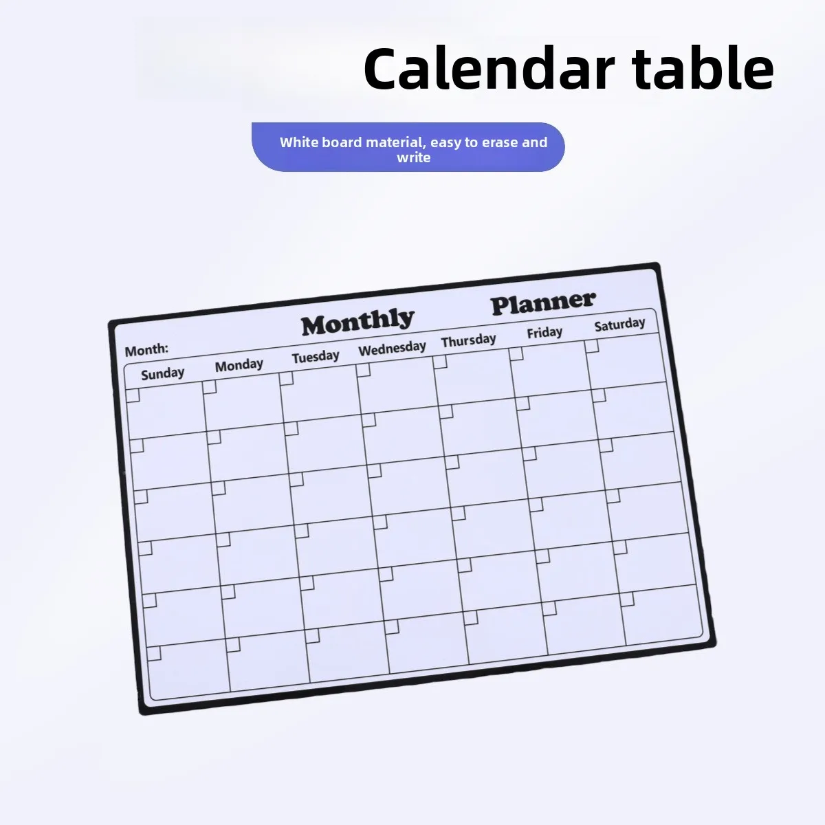 Magnetic Whiteboard Calendar - สติกเกอร์แม่เหล็กติดตู้เย็น ปฏิทิน ไวท์บอร์ด สติกเกอร์ติดผนัง แผนการเรียนรู้ ตาราง