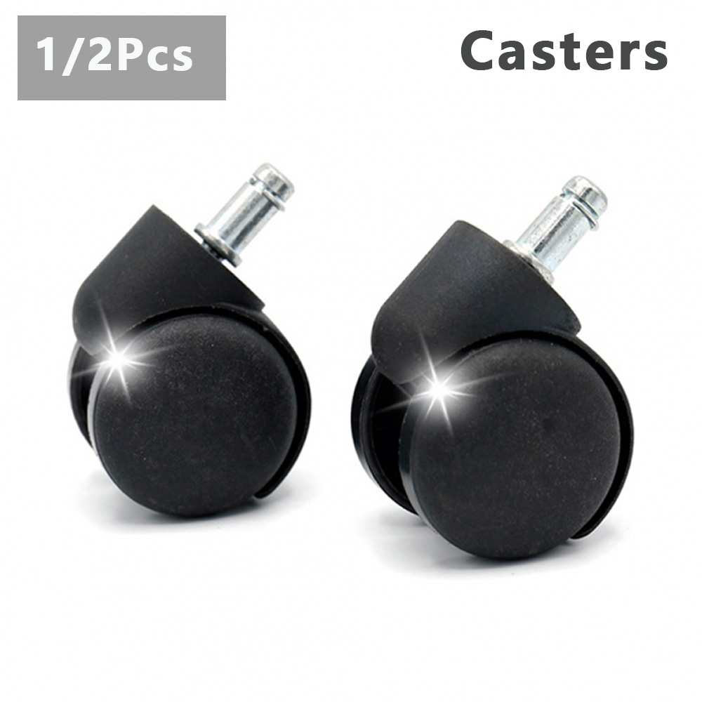 Office Furniture Hardware - 1/2Pcs เก้าอี้ล้อเฟอร์นิเจอร์ล้อเลื่อน 11 มม.สกรูล้อหมุนเปลี่ยนฮาร์ดแวร์รถเข็นเครื่องมือสําหรับสํานักงาน/เก้าอี้คอมพิวเตอร์