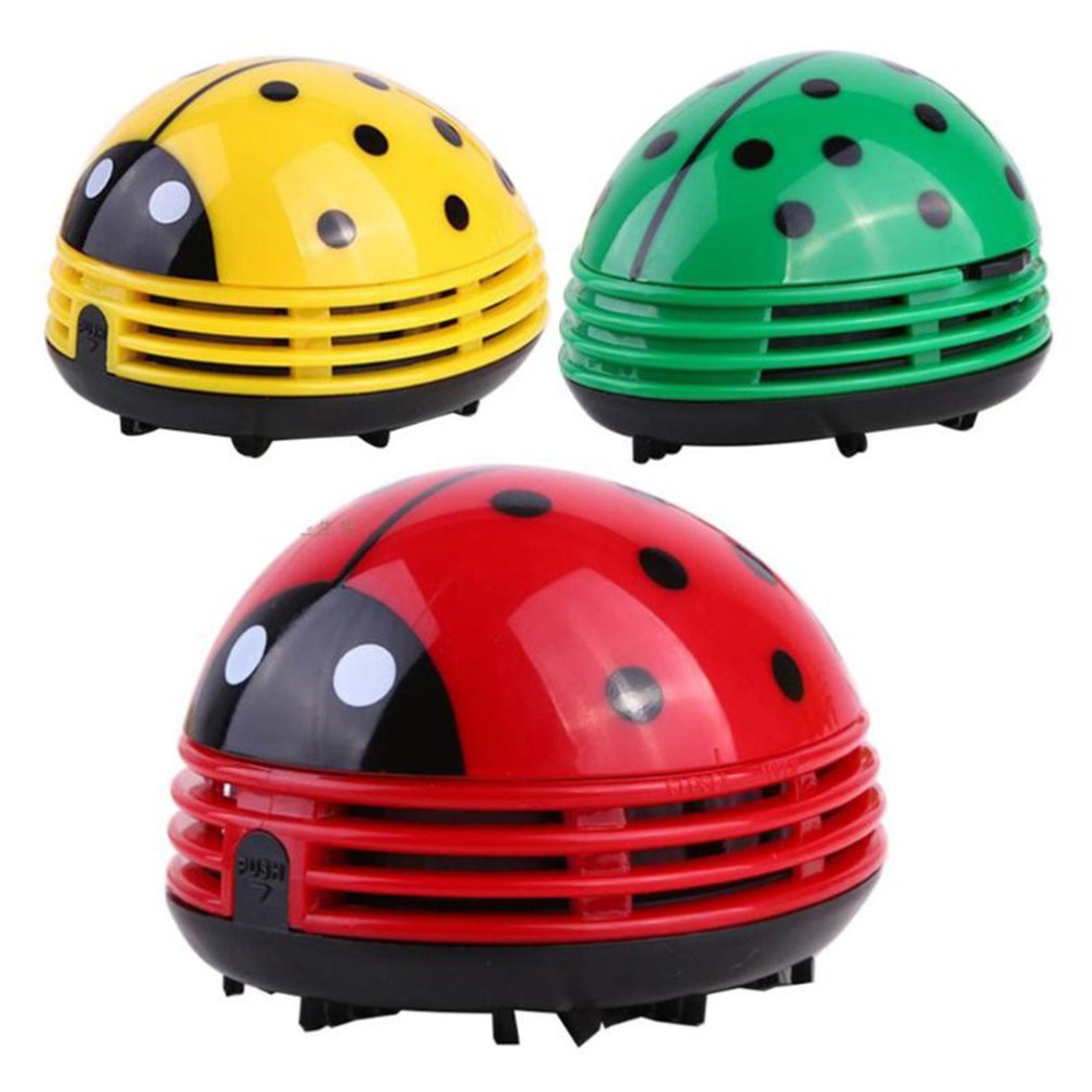 Office Furniture Layout - น่ารัก Ladybug เดสก์ท็อปเครื่องดูดฝุ่นฝุ่นสําหรับ Home Office ตารางแปรงทําความสะอาดขนาดเล็กทําความสะอาดคีย์บอร์ด