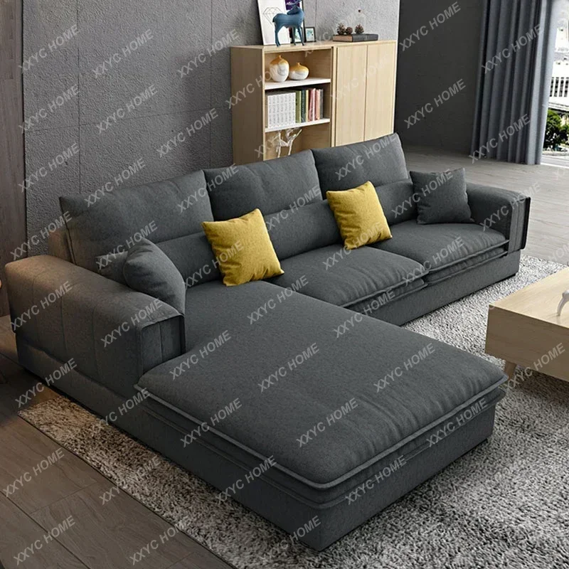 Office Furniture For Sale - โซฟาดีไซน์นอร์ดิกทันสมัยราคาประหยัด รูปทรงตัวแอล หุ้มผ้ากำมะหยี่ สำหรับนั่งพักผ่อนในห้องนั่งเล่นหรือสำนักงาน ปรับเอนได้