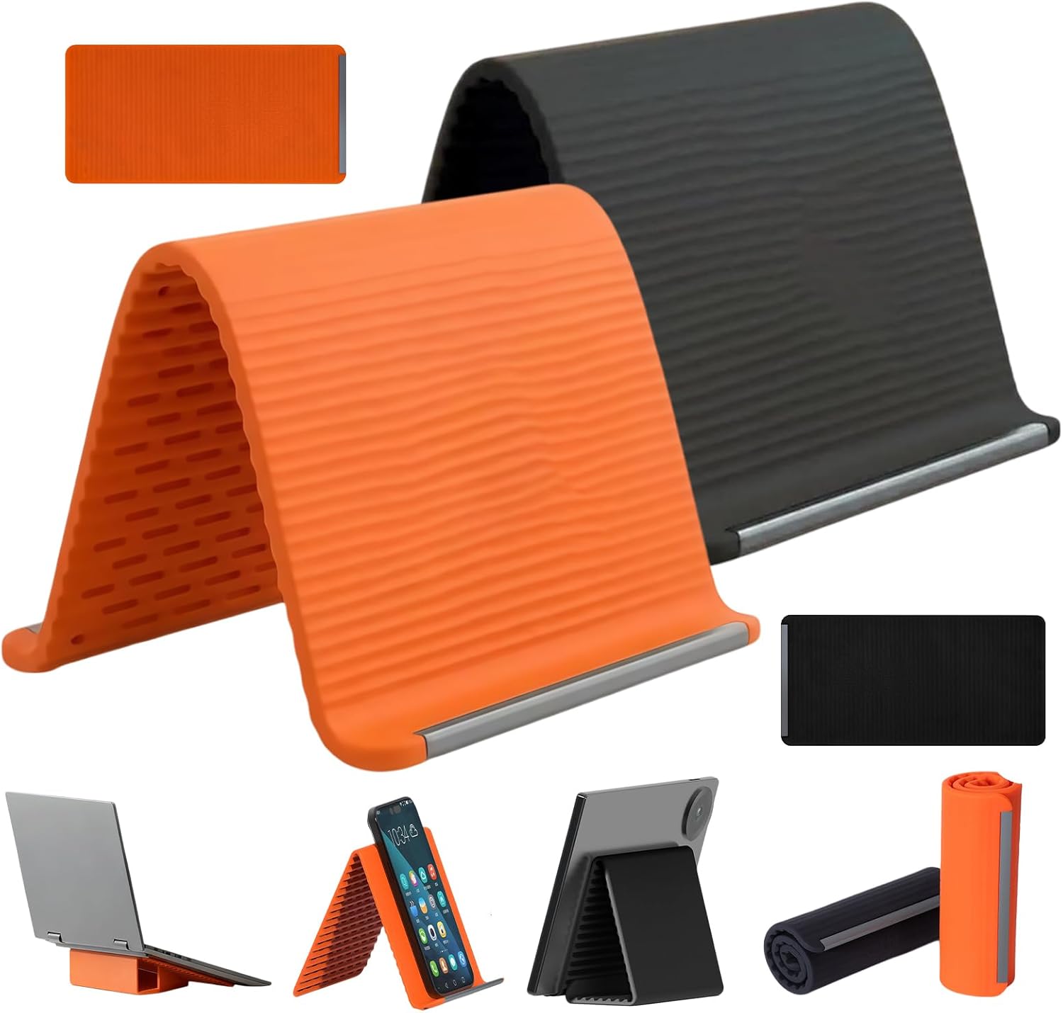 Office Furniture Table - ขาตั้งโทรศัพท์มือถือและแท็บเล็ตแบบพับได้ ปรับเปลี่ยนรูปแบบได้ ใช้งานได้หลากหลาย พกพาสะดวก เหมาะสำหรับการเดินทาง ใช้งานในออฟฟิศ