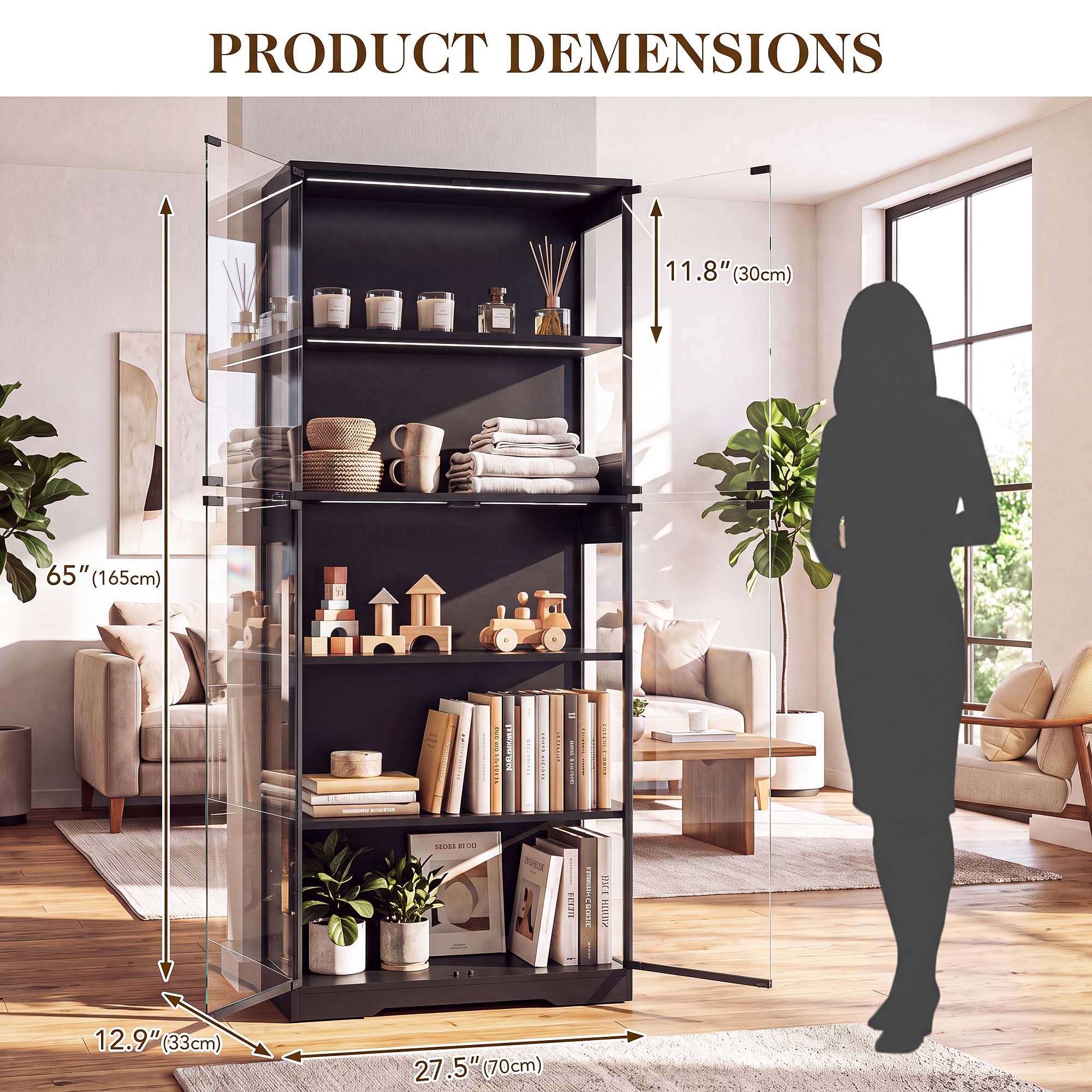 ตู้โชว์ 5 ชั้น TCGBKAF พร้อมปร - Office Furniture For Sale บทวิจารณ์และราคา
