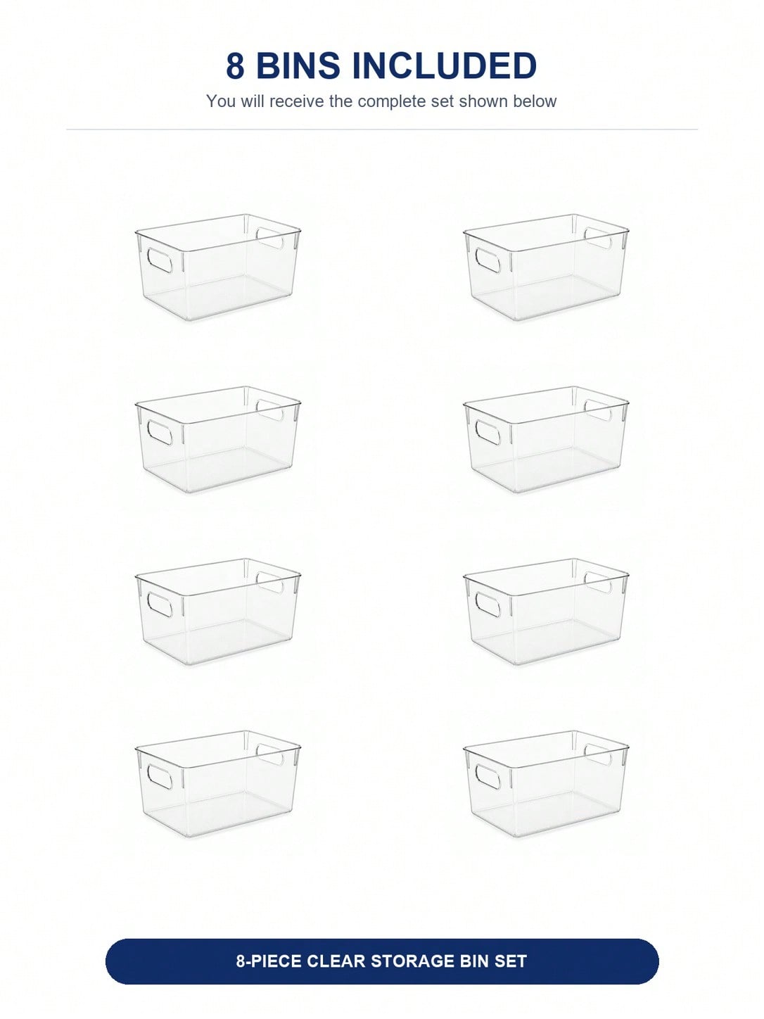 ชุดกล่องเก็บของใส 8 ชิ้นพร้อมห - Office Furniture Table บทวิจารณ์และราคา