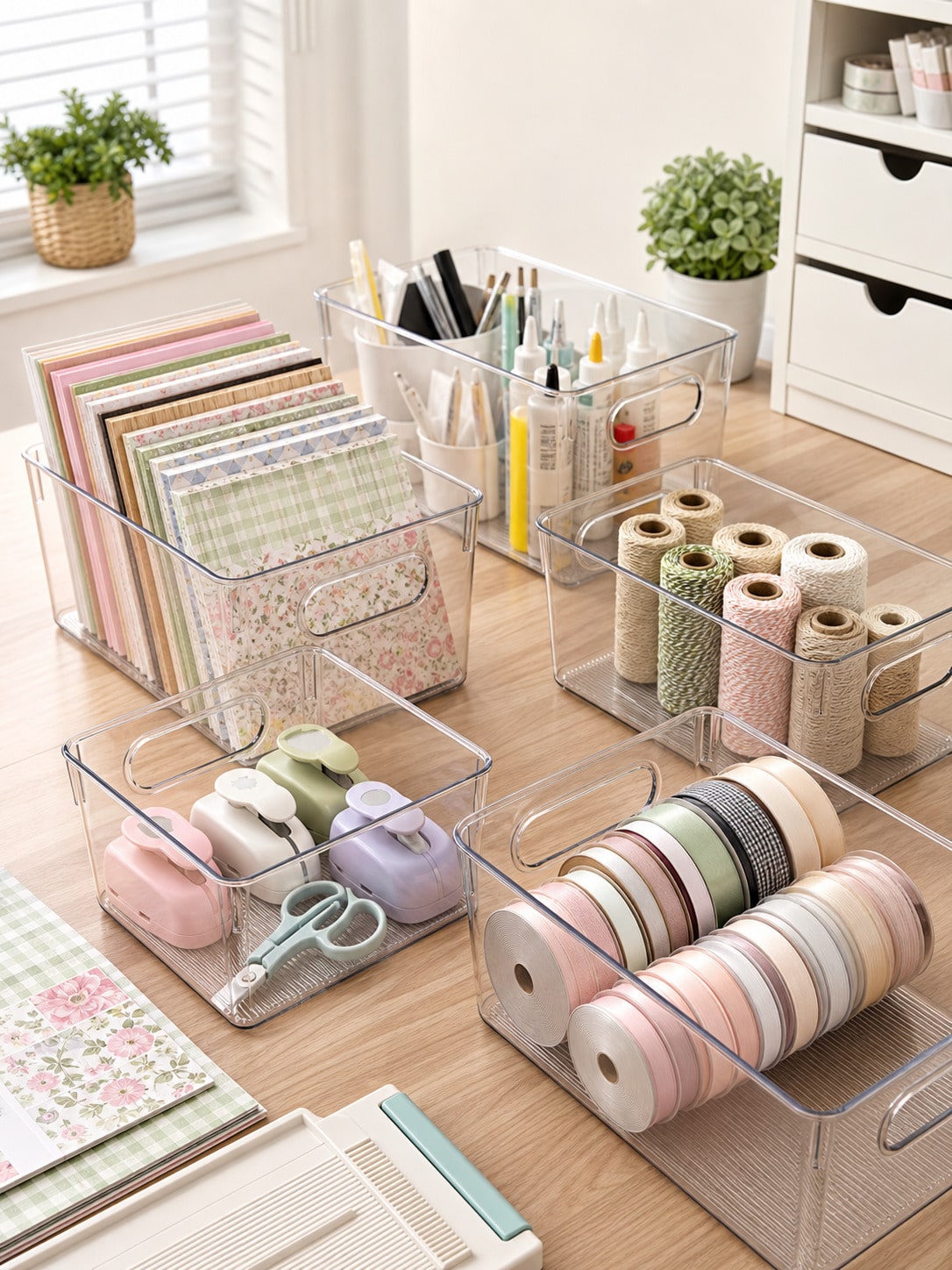 ชุดกล่องเก็บของใส 8 ชิ้นพร้อมห - Office Furniture Table บทวิจารณ์และราคา