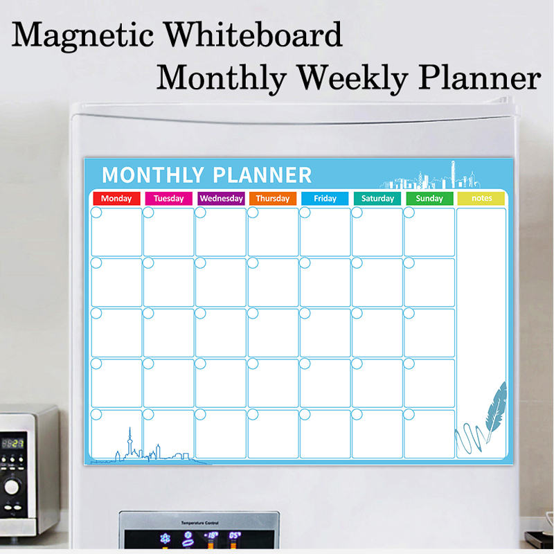 แม่เหล็กรายสัปดาห์รายเดือนปฏิท - Magnetic Whiteboard Calendar บทวิจารณ์และราคา