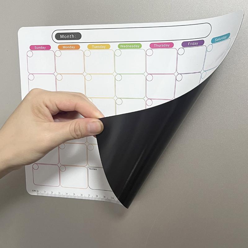 ปฏิทินแม่เหล็กติดตู้เย็นแบบลบไ - Magnetic Whiteboard Calendar บทวิจารณ์และราคา