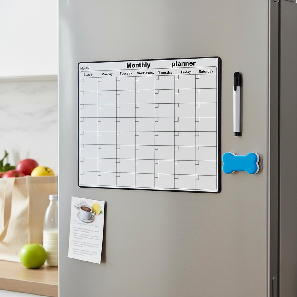ปฏิทินแม่เหล็กติดตู้เย็น กระดา - Magnetic Whiteboard Calendar บทวิจารณ์และราคา
