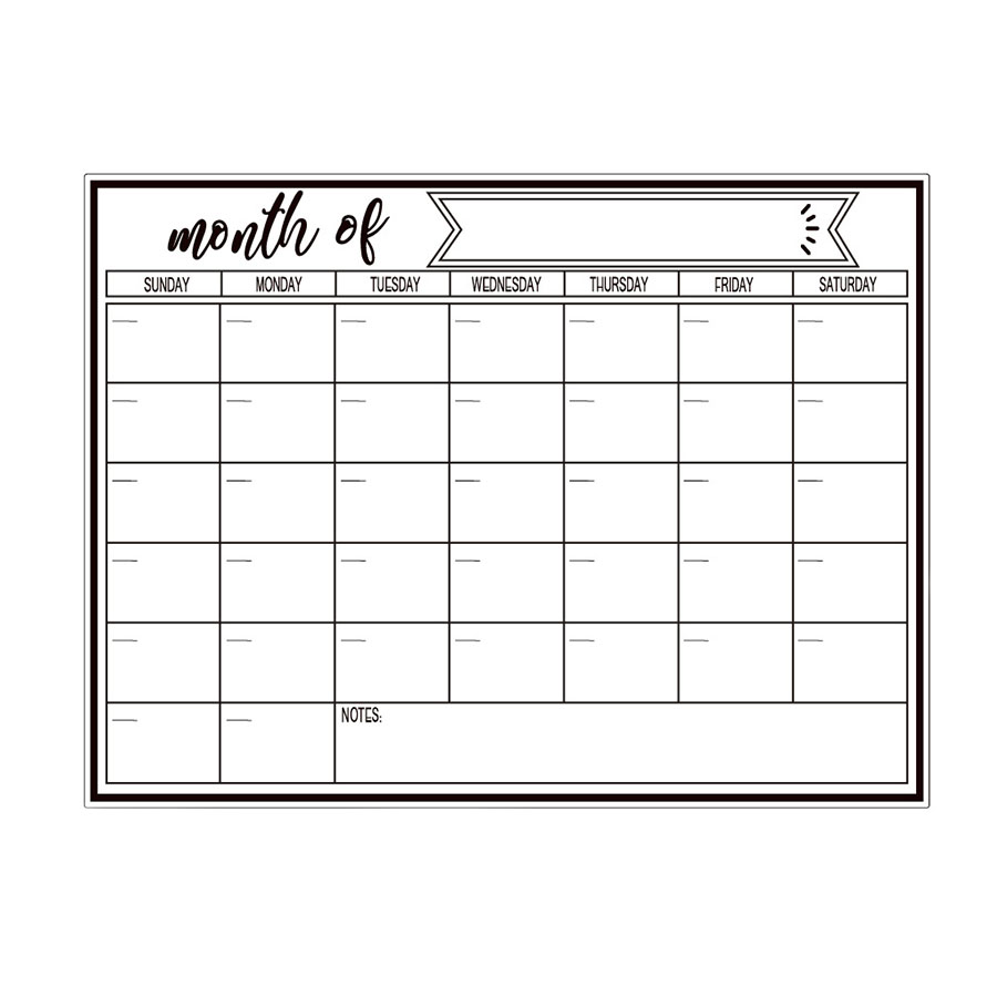 สติกเกอร์ไวท์บอร์ดแม่เหล็กติดต - Magnetic Whiteboard Calendar บทวิจารณ์และราคา