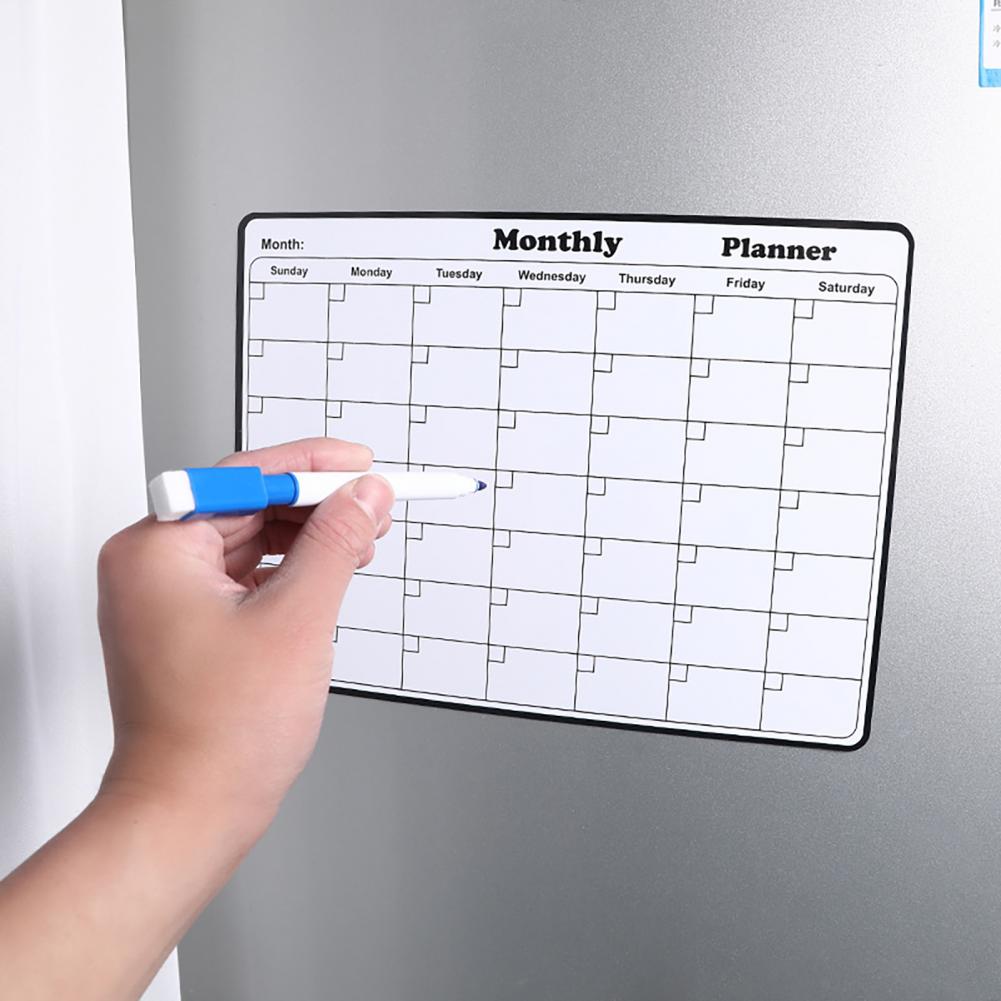 ปฏิทินรายเดือนแบบใช้ซ้ำได้และส - Magnetic Whiteboard Calendar บทวิจารณ์และราคา