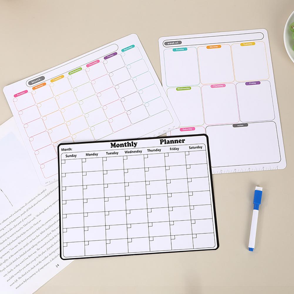 ปฏิทินรายเดือนแบบใช้ซ้ำได้และส - Magnetic Whiteboard Calendar บทวิจารณ์และราคา