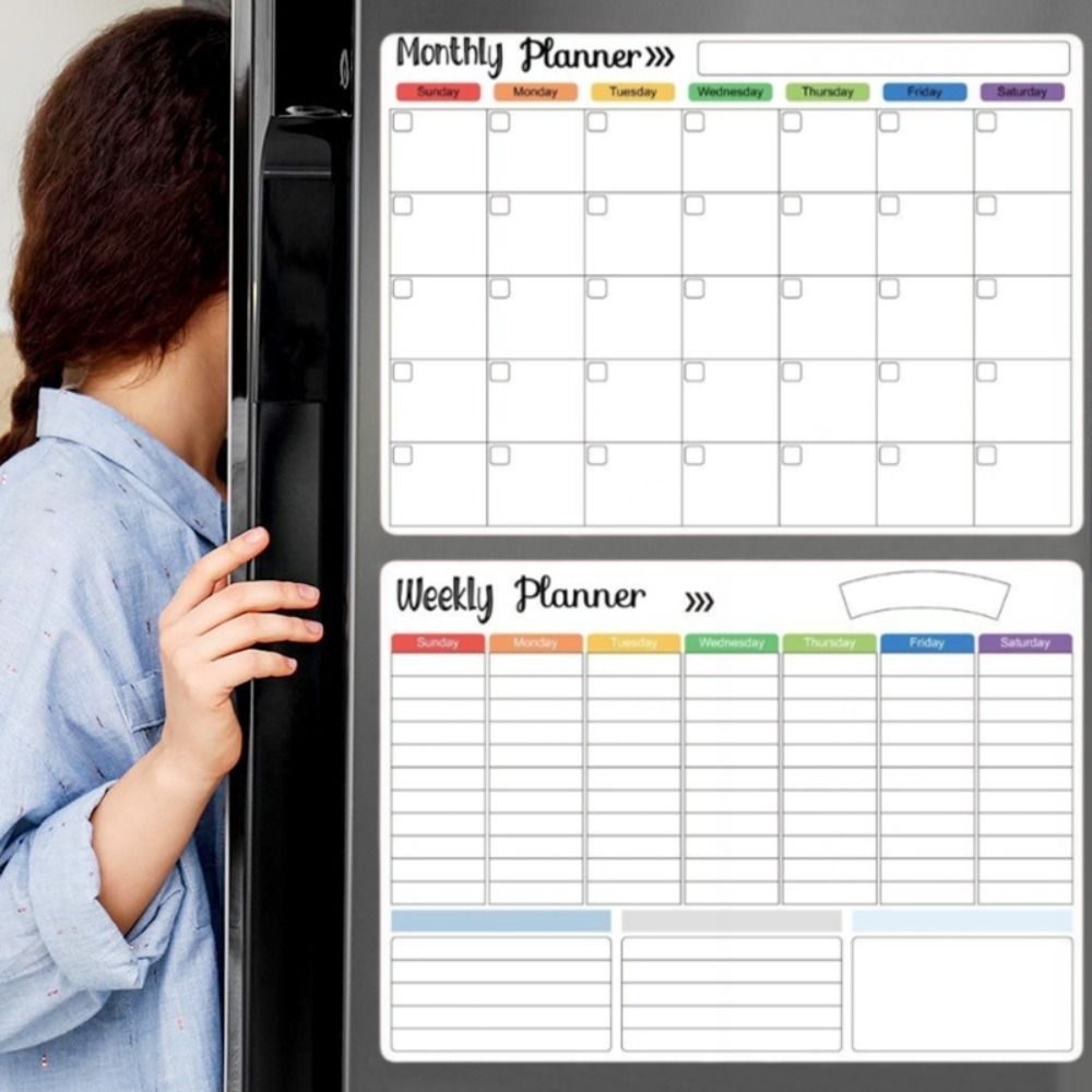 ปฏิทินแม่เหล็กแบบลบได้ กระดานไ - Magnetic Whiteboard Calendar บทวิจารณ์และราคา