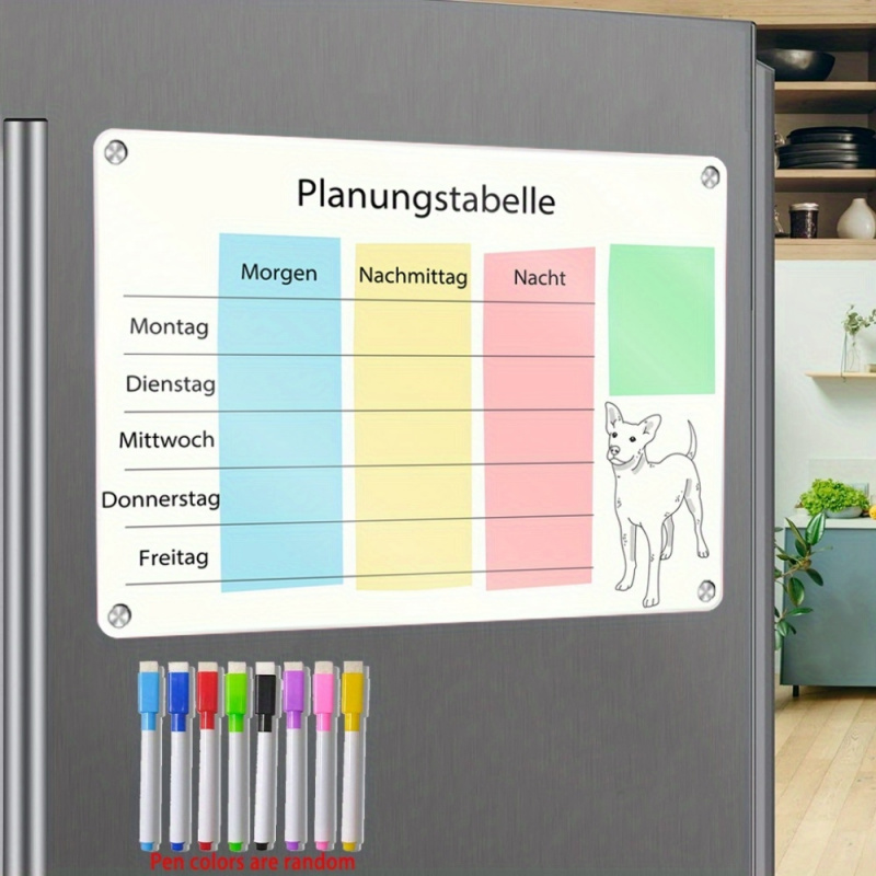 ชุดปฏิทินแม่เหล็กติดตู้เย็น A3 - Magnetic Whiteboard Calendar บทวิจารณ์และราคา