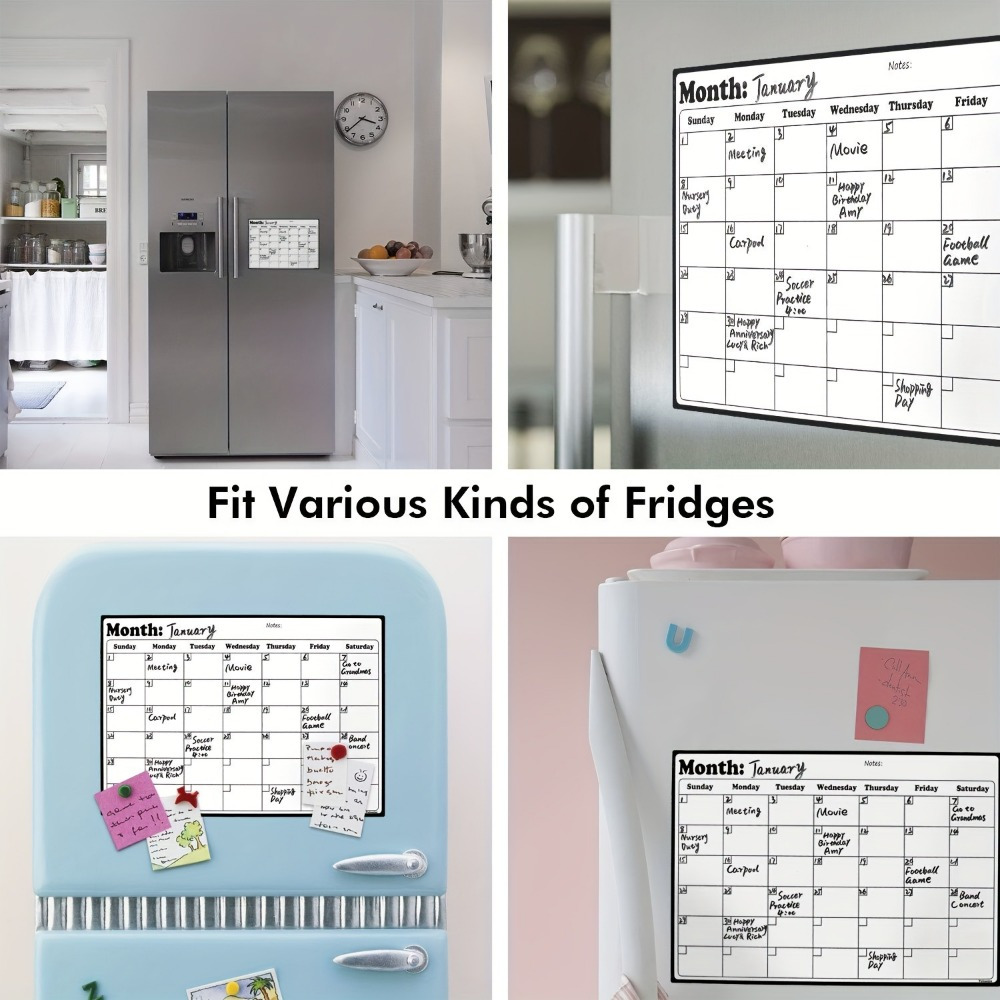 ปฏิทินแม่เหล็กแบบลบได้ 1 ชิ้น  - Magnetic Whiteboard Calendar บทวิจารณ์และราคา