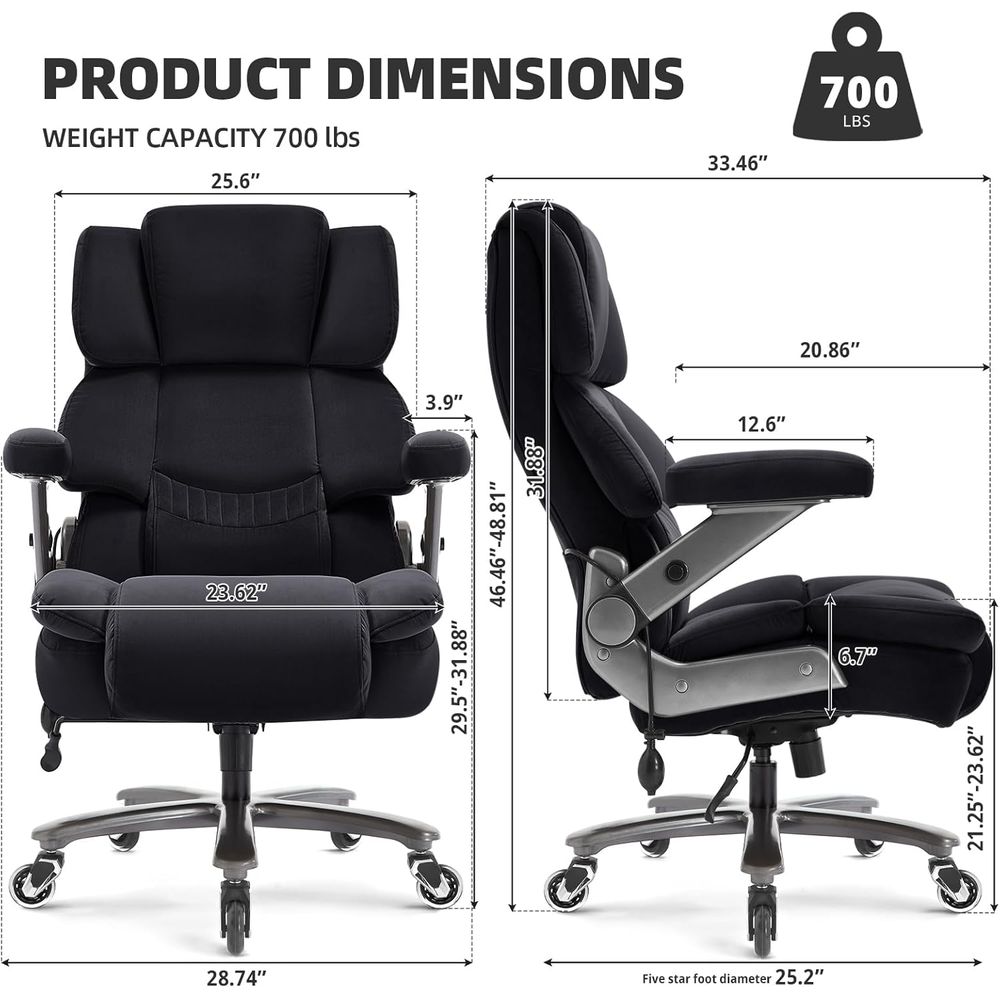 เก้าอี้สำนักงานขนาดใหญ่ 700 ปอ - Office Furniture Plus บทวิจารณ์และราคา