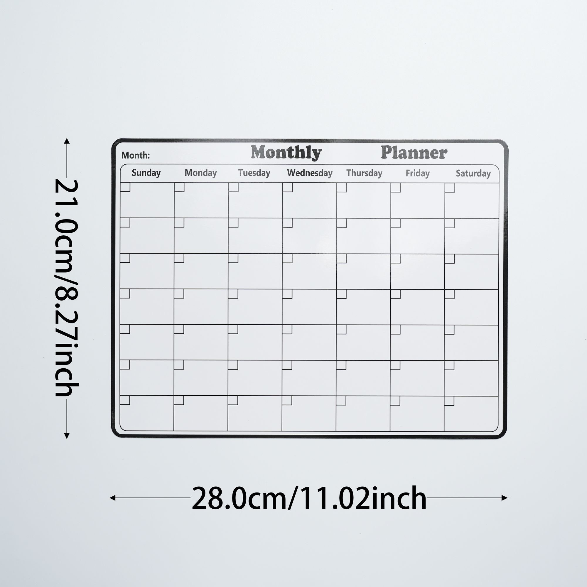 5 ชิ้น/เซ็ตไฟฟ้าสถิต Wall Plan - Magnetic Whiteboard Calendar บทวิจารณ์และราคา