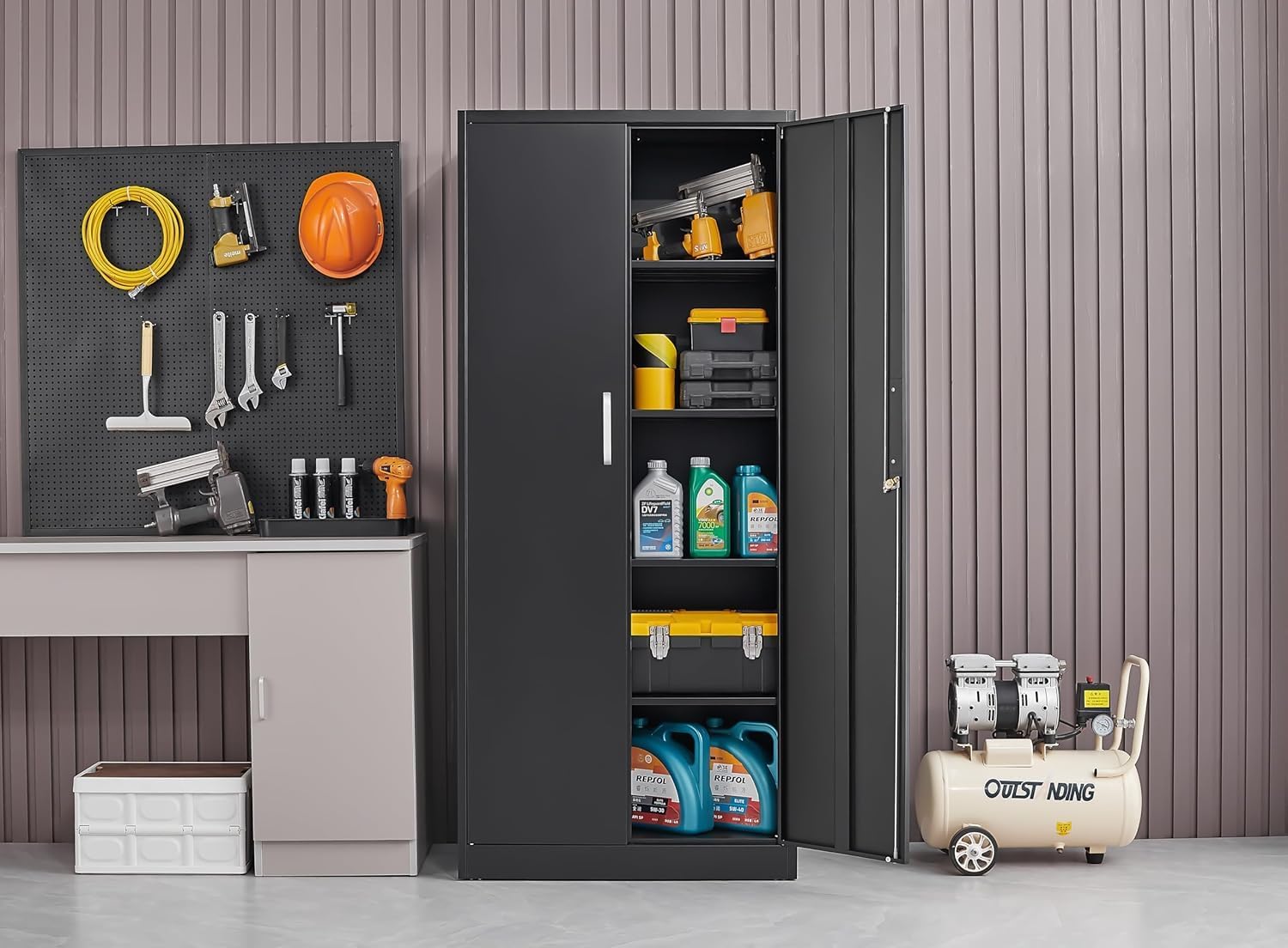 ตู้เก็บของโลหะพร้อมชั้นวางปรับ - Locker Storage Metal บทวิจารณ์และราคา